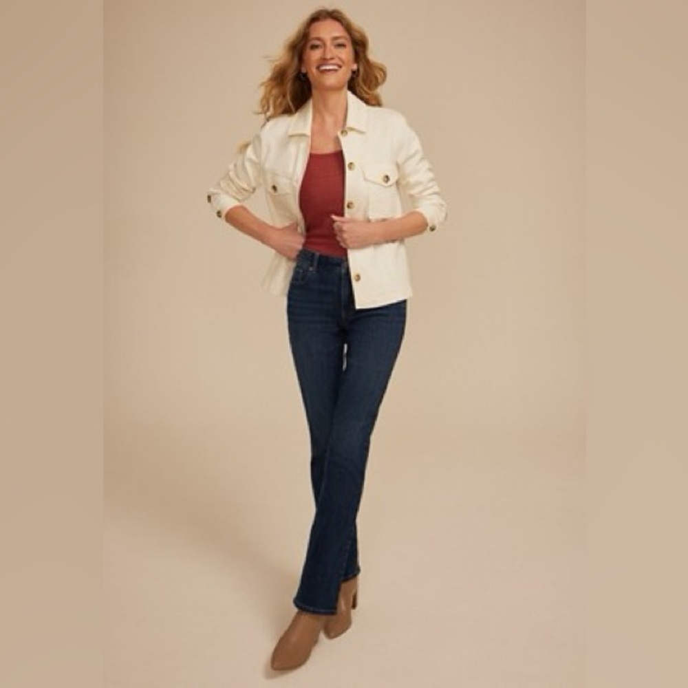 m jeans by Maurices Classic Curvy High Rise Slim Boot Jean Size 10 Short - Picture 9 of 10